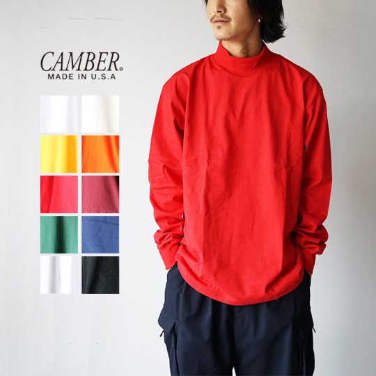 CAMBERMOCK NECK L/S TEE -MAX WEIGHT