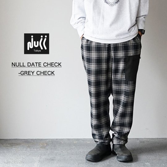 NULL TOKYO NULL DATE CHECK -GREY CHECK
