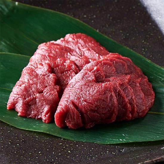 会津ブランド認定 国産馬刺し ランプ もも 約100g 自家製にんにく辛子味噌付き 肉のおおくぼ 国産馬刺し 馬肉の通販 お取り寄せ ギフト お歳暮におすすめ
