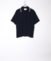 Iroquois_12GG COMBINATION POLO KNIT_BLk