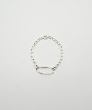 Iroquois_OVAL BEND LINE BRACELET_SLV