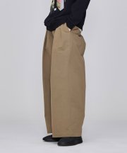 Iroquois_HIGH COUNT RUBBER CLOTH WIDE CHINOS_MOC