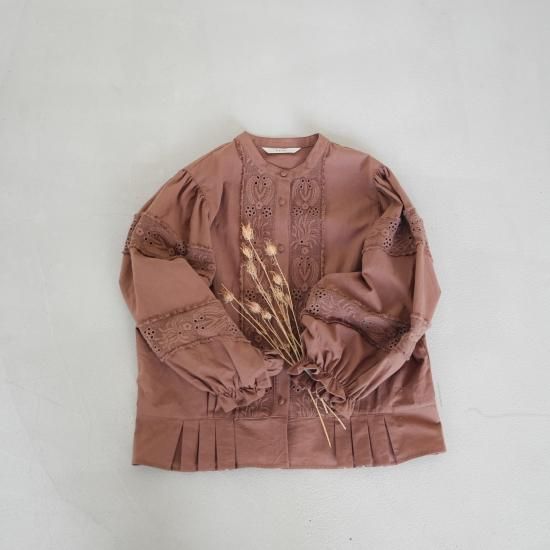 tete cottonlace＿blouseコットンレースブラウス　モカベージュ 限定色-latté beige〉 05_cotton lace blouse
