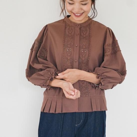 tete cottonlace＿blouseコットンレースブラウス　モカベージュ 限定色-latté beige〉 05_cotton lace blouse