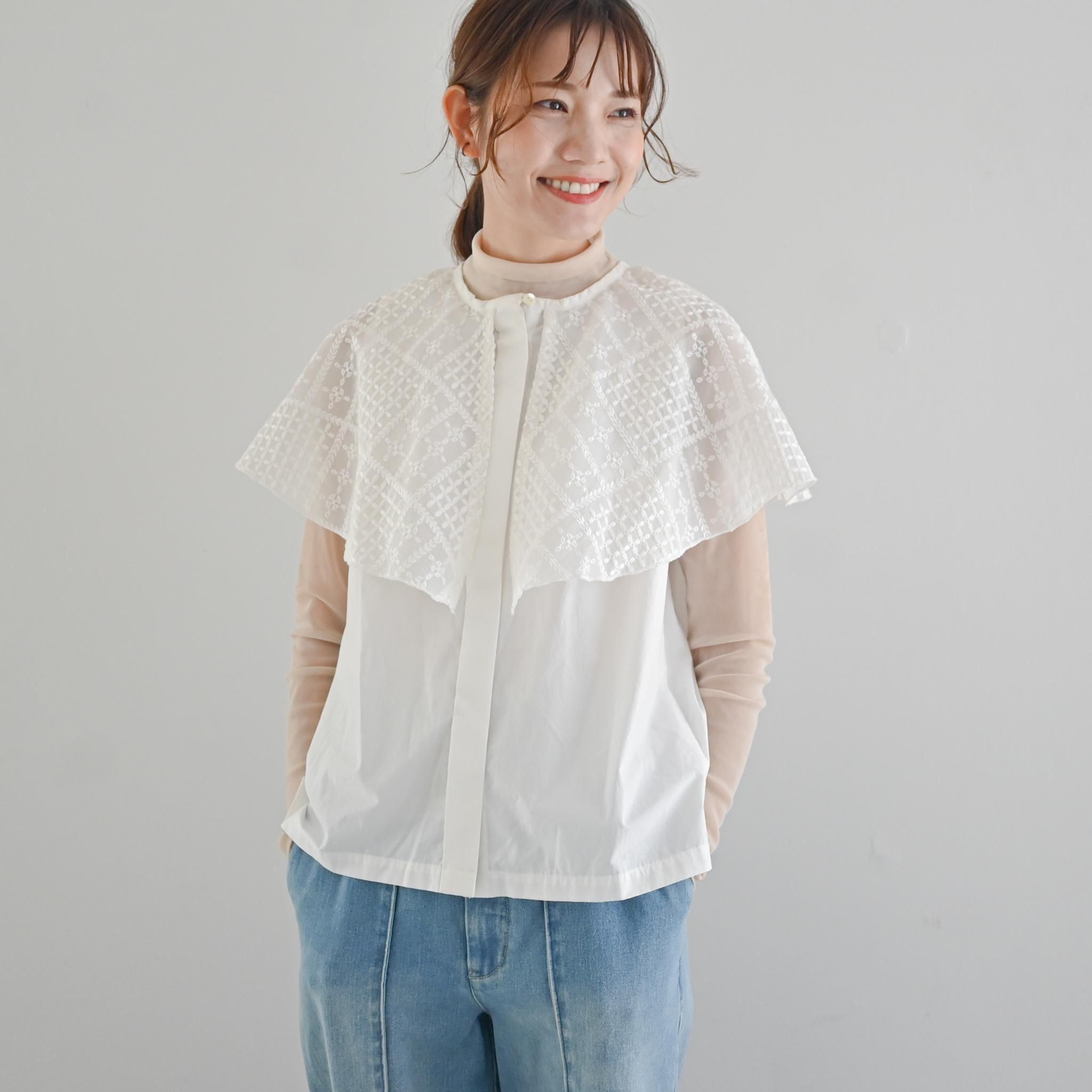 16_cape sleeve blouse -「classic」