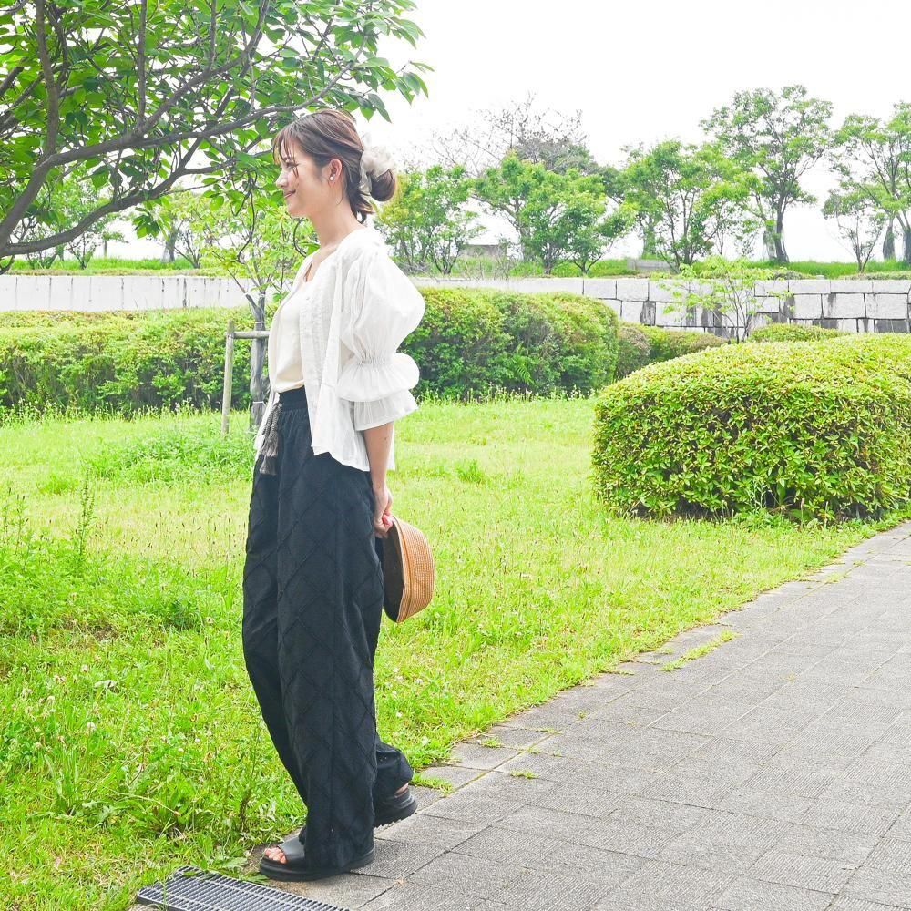 <img class='new_mark_img1' src='https://img.shop-pro.jp/img/new/icons8.gif' style='border:none;display:inline;margin:0px;padding:0px;width:auto;' />17_fringe lace -vacation pantsblack
