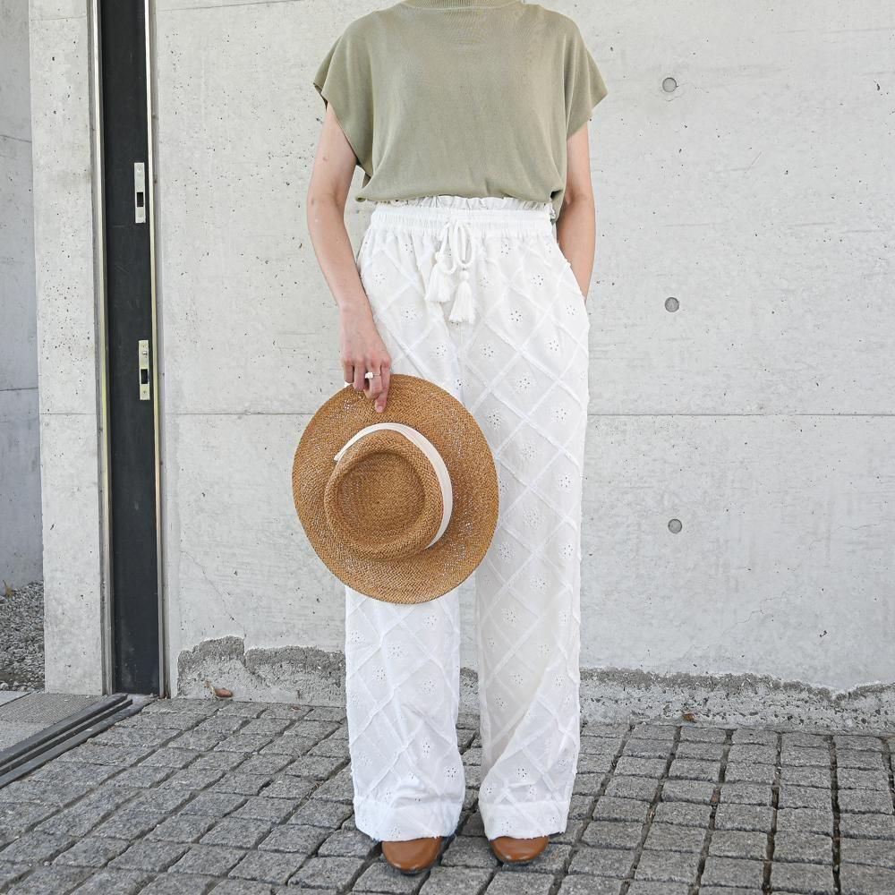 <img class='new_mark_img1' src='https://img.shop-pro.jp/img/new/icons8.gif' style='border:none;display:inline;margin:0px;padding:0px;width:auto;' />17_fringe lace -vacation pantswhite