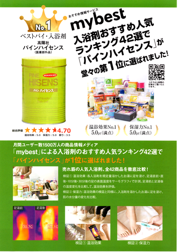 薬用入浴剤パインハイセンス缶 ２ １kg