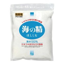 伊豆大島産天日海塩「海の精ほししお（青ラベル）」　240ｇ