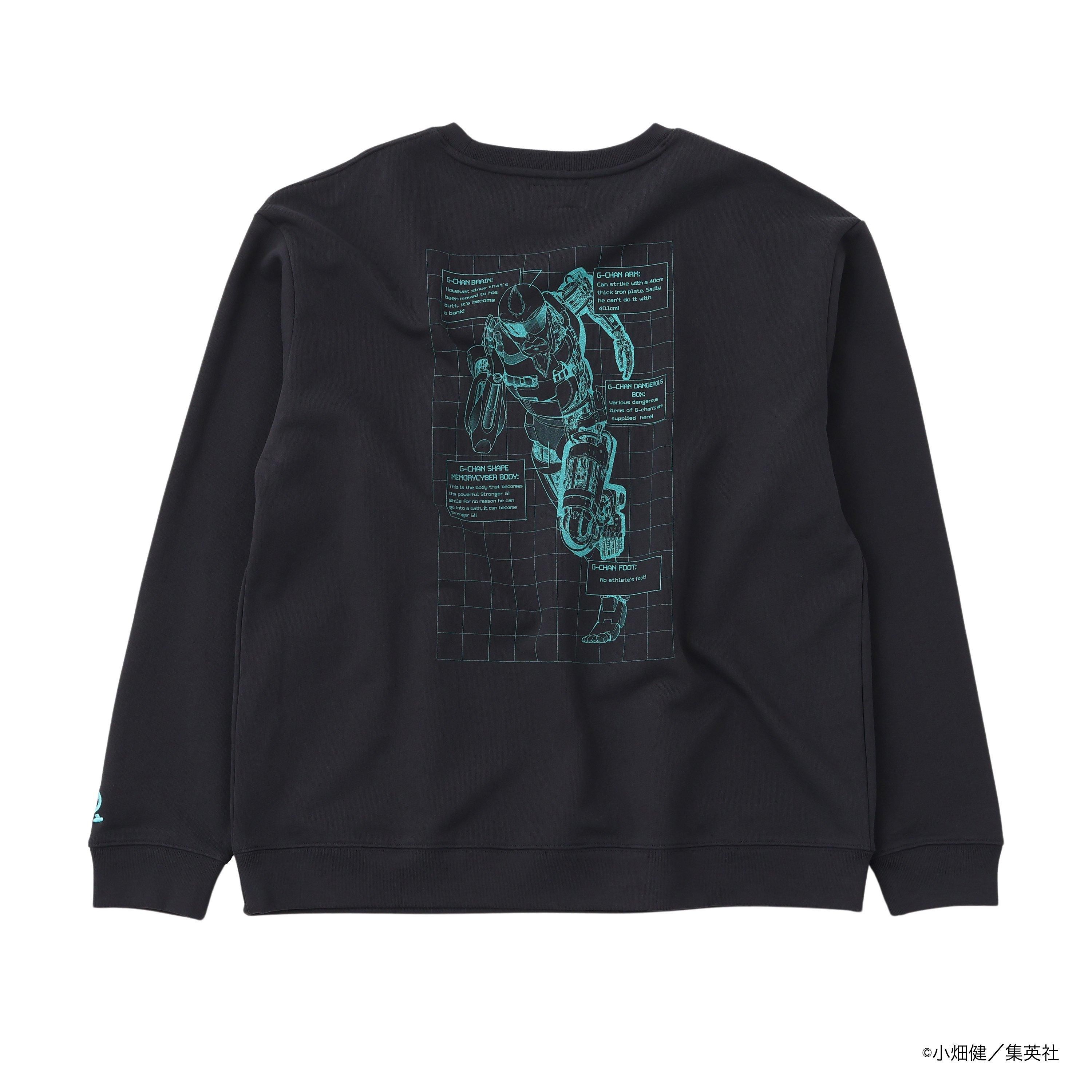 CYBORGじいちゃんG】Grid Line Sweatshirt - peaceandafter