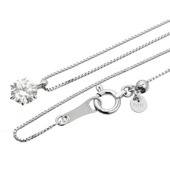 ダイヤモンド ネックレス 一粒 0.4ct 6本爪 プラチナ D SI2 EX ダイヤモンド ネックレス 一粒 0.4ct 6本爪 プラチナ D SI2 EX