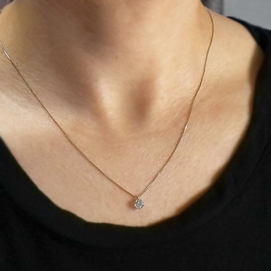 ダイヤモンド ネックレス 一粒 0.4ct 6本爪 プラチナ D SI2 EX ダイヤモンド ネックレス 一粒 0.4ct 6本爪 プラチナ D SI2 EX