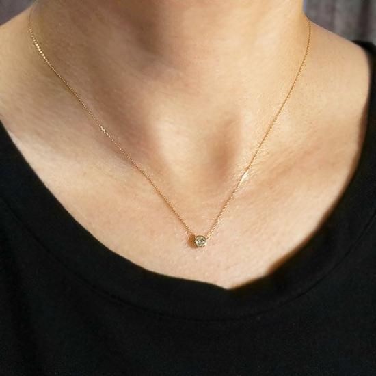 ダイヤモンド ネックレス 一粒 0.2ct K18 イエローゴールド ダイヤモンド ネックレス 一粒 0.2ct K18 イエローゴールド