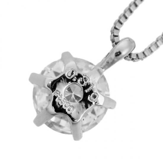 ダイヤモンド ネックレス 一粒 0.3ct 6本爪 プラチナ Pt900