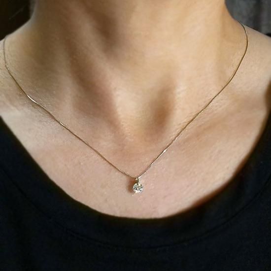 天然1粒ダイヤモンドネックレス 大粒0.5ct 処分価格！！ 松屋銀座特選 天然ダイヤモンドペンダントネックレス 大粒1ct
