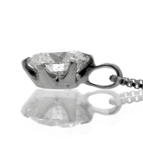 ダイヤモンド ネックレス 一粒 0.2ct 6本爪 プラチナ Pt900