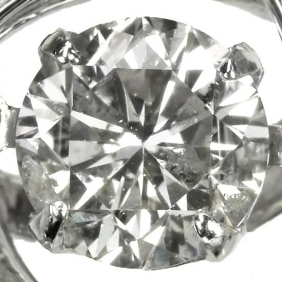 ダンシングストーン ダイヤモンド ネックレス 0.4ct プラチナ