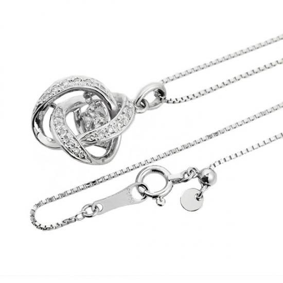 ダンシングダイヤ　ネックレス Crossfor NewYork 1カラット ダンシングストーン ダイヤモンド