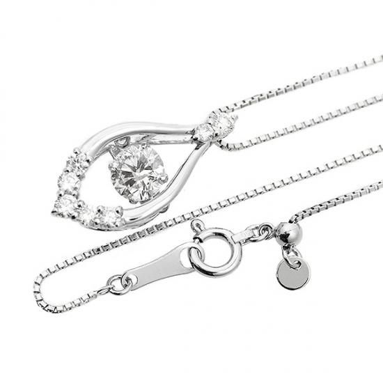 ダンシングダイヤ　ネックレス 楽天市場】ダンシングストーン ダイヤモンド ネックレス 0.7ct