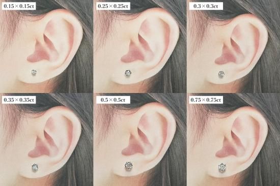ダイヤモンド ピアス 一粒 0.3ct Pt900 6本爪 0.15×0.15ct ダイヤモンド ピアス 一粒 0.3ct Pt900 6本爪 0.15×0.15ct