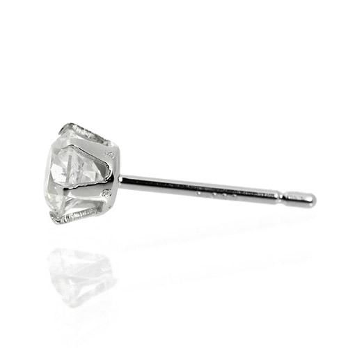 ダイヤモンド ピアス 一粒 0.7ct Pt900 6本爪 0.35×0.35ct ダイヤモンド ピアス 一粒 0.7ct Pt900 6本爪 0.35×0.35ct