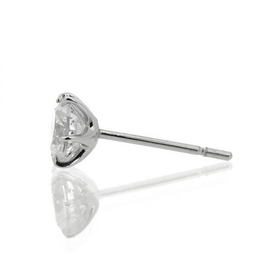 ダイヤモンド ピアス1.0ct 0.5×0.5ct Pt900 ハートアンドキューピット