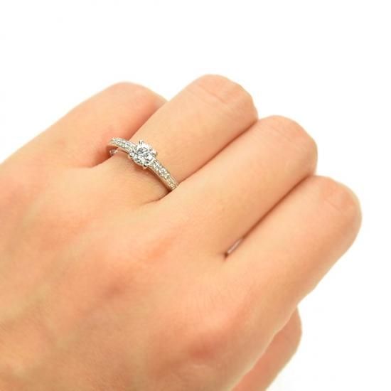 ダイヤモンド リング 0.3ct Pt900 ハートアンドキューピット D SI2 EX