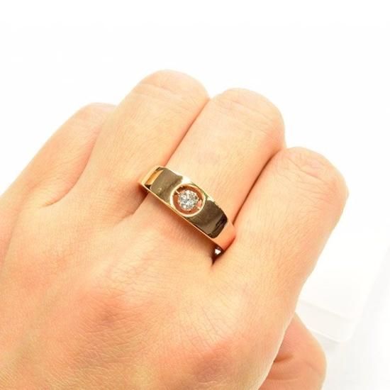 ダンシングストーン ダイヤモンド リング 0.2ct K18 ピンクゴールド