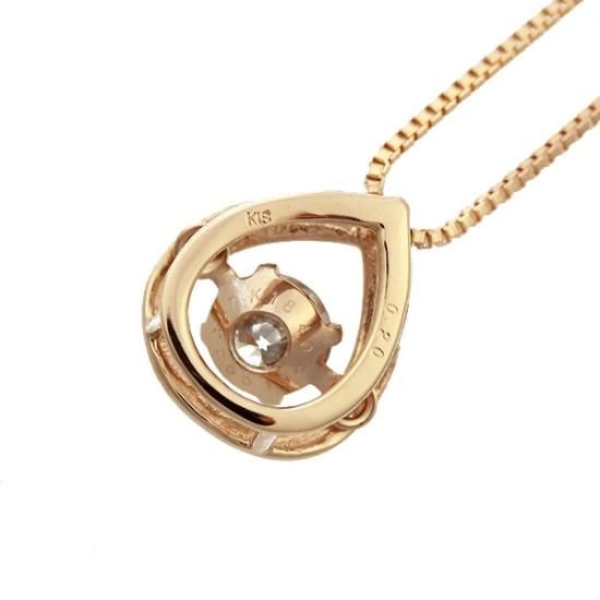 ダンシングストーン ダイヤモンド ネックレス 0.2ct K18 ピンク ダンシングストーン ダイヤモンド ネックレス 0.2ct K18 ピンク