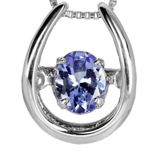 ダンシングストーン ネックレス タンザナイト 0.2ct Pt900