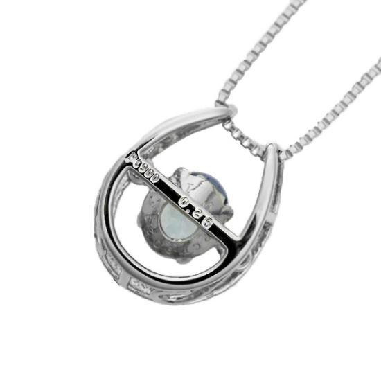 ダンシングストーン ネックレス タンザナイト 0.2ct Pt900