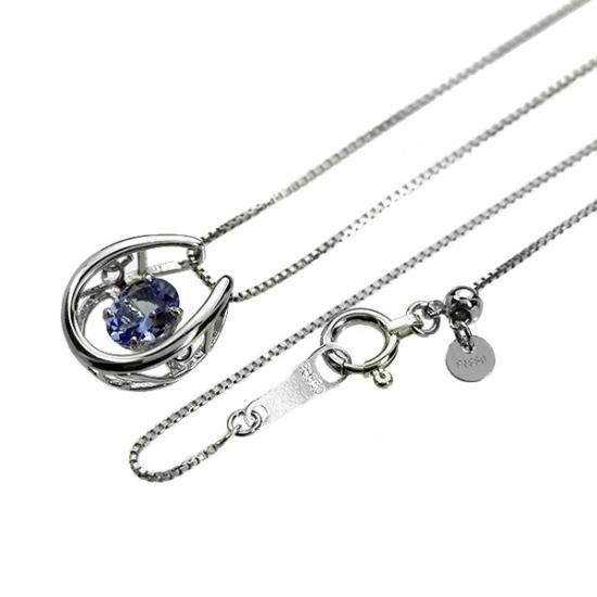 ダンシングストーン ネックレス タンザナイト 0.2ct Pt900