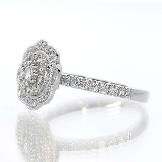 ダイヤモンド リング Pt900 プラチナ 0.5ct アンティーク調 ダイヤモンド リング Pt900 プラチナ 0.5ct アンティーク調
