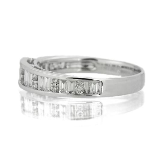 ダイヤモンド リング 0.5ct Pt900 プラチナ 一文字 バケット