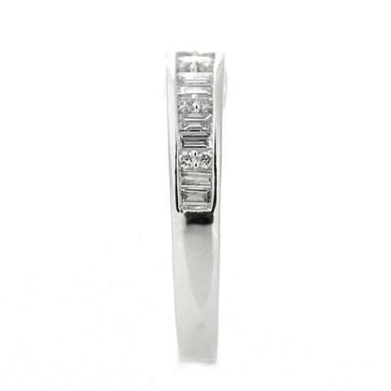 ダイヤモンド リング 0.5ct Pt900 プラチナ 一文字 バケット