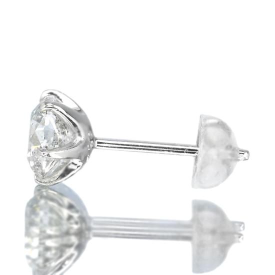 1.4カラット ダイヤモンド ピアス 0.7×0.7ct Pt900 Dカラー SI2