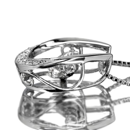 ダンシングダイヤ　ネックレス 0.7ct ダンシングストーン ダイヤモンド ネックレス プラチナ G