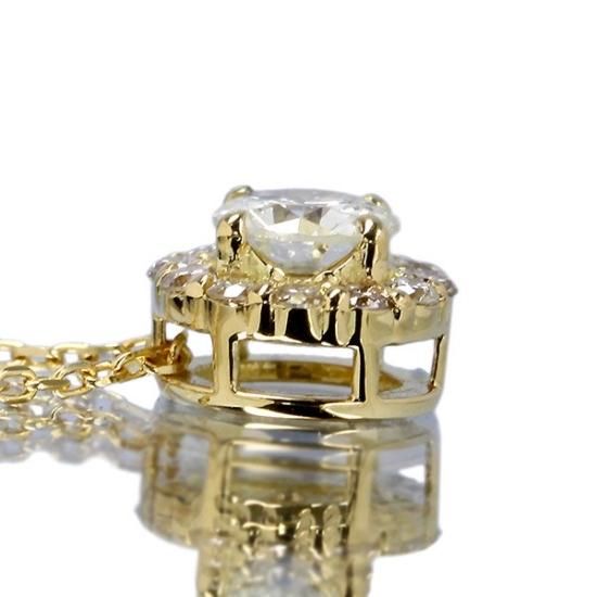 K18 リュールネックレス　天然ダイヤモンド0.3ct VENDOME AOYAMA ネックレス K18イエローゴールド ダイヤモンド