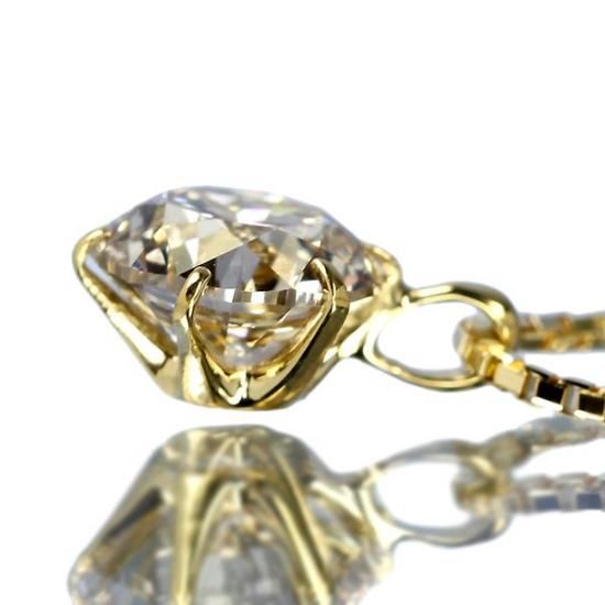 0.7ct ダイヤモンド ネックレス 一粒 6本爪 K18イエローゴールド 0.7ct ダイヤモンド ネックレス 一粒 6本爪 K18イエローゴールド