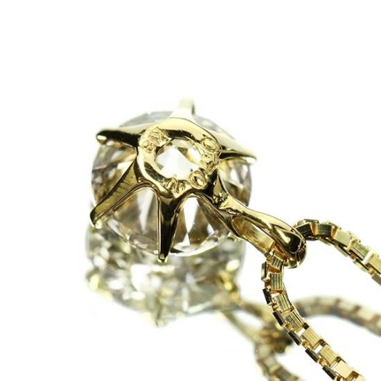 0.7ct ダイヤモンド ネックレス 一粒 6本爪 K18イエローゴールド 0.7ct ダイヤモンド ネックレス 一粒 6本爪 K18イエローゴールド