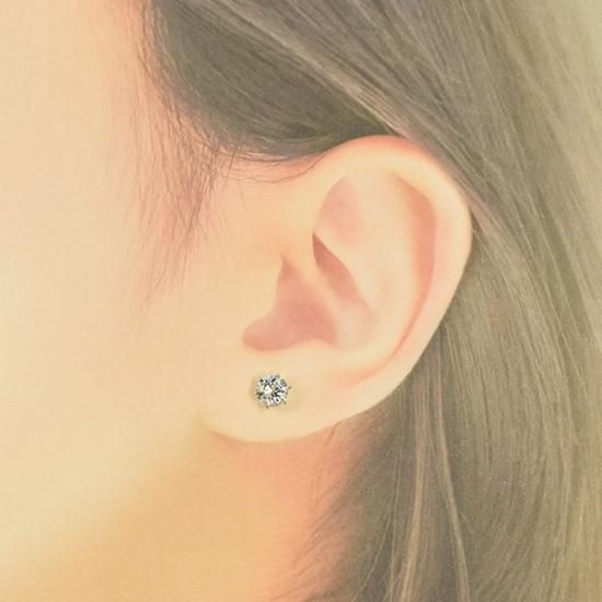 PT天然ダイヤモンドピアス 計1.2ct 鑑定書付き 楽天市場】ダイヤモンド ピアス 一粒 Pt900 プラチナ ダイヤ