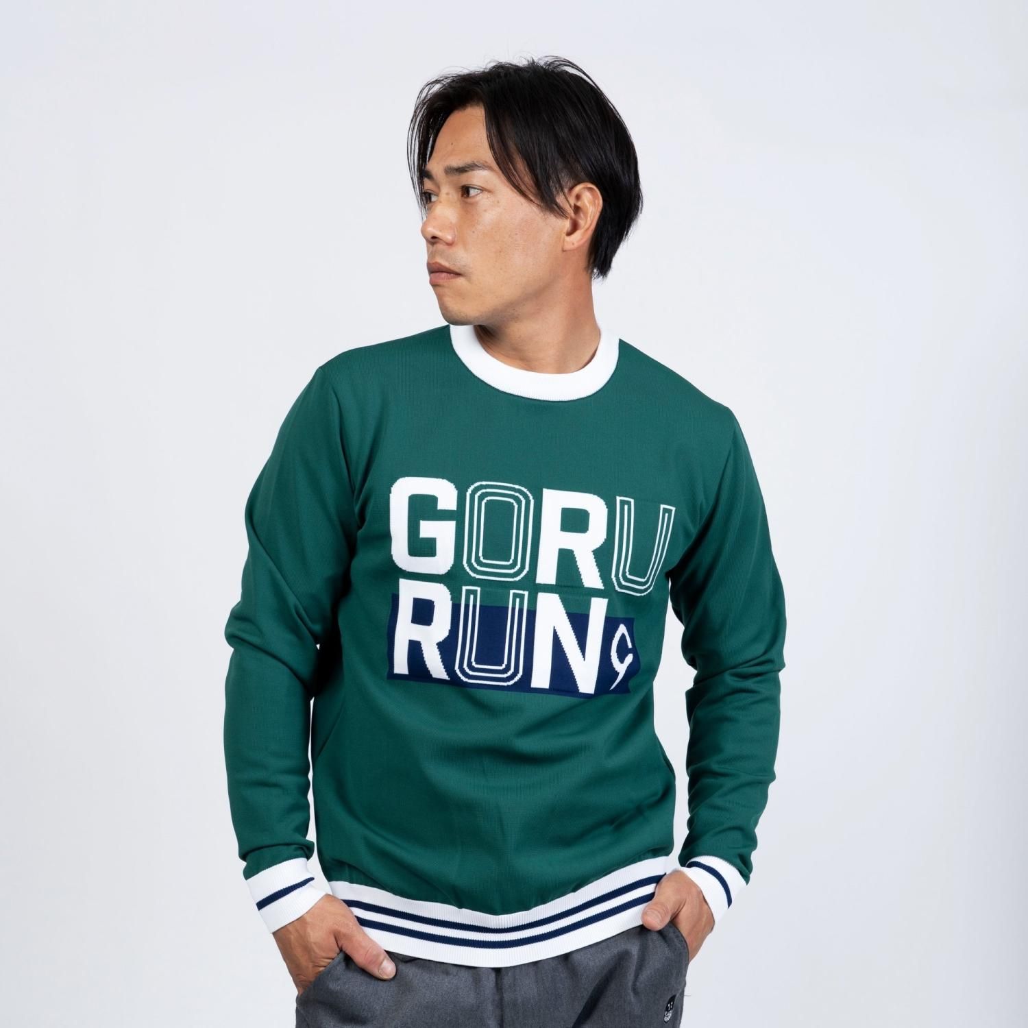 ラッセルノ ルチャマスクフラッグ ロゴ ニット セーター グリーン 5 未使用 ラッセルノ ルチャマスクフラッグ ロゴ ニット セーター