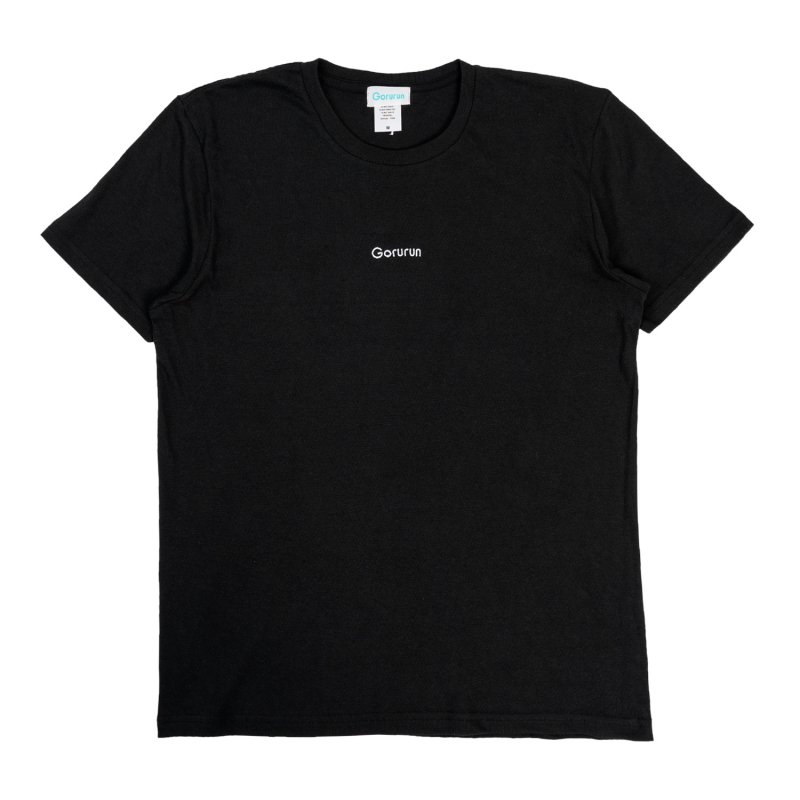 【50%オフ】ロゴ刺繍 スタンダート Tシャツ / ブラック