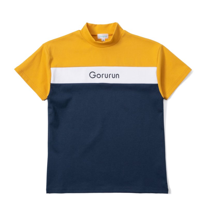 【30%オフ】Gorurun トリオモックネック Tシャツ / イエロー