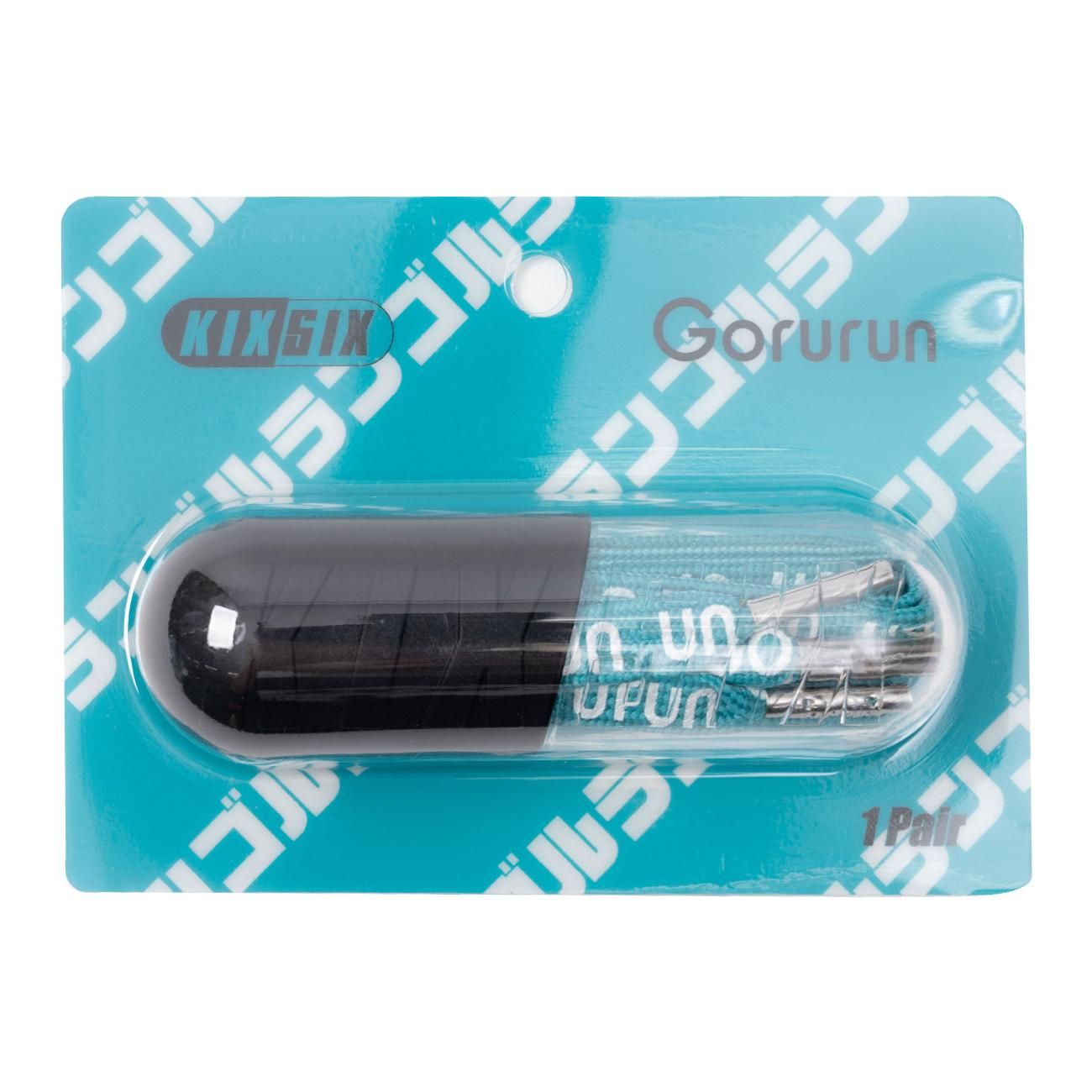 Gorurun × KIXSIX コラボ ロゴシューレース ゴルランブルー Gorurun × KIXSIX コラボ ロゴシューレース ゴルランブルー