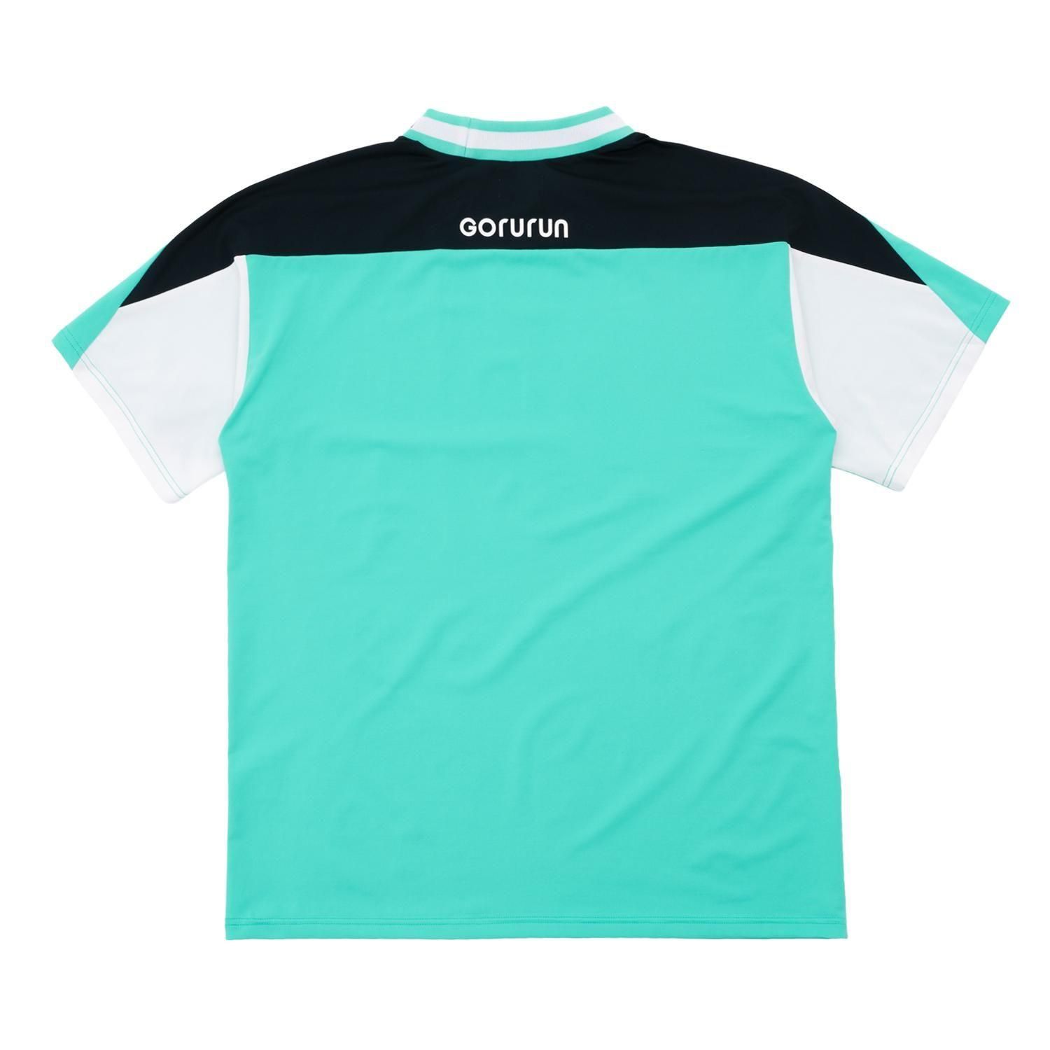 ジャガードカラー モックネックT / ゴルランブルー | Gorurun ご