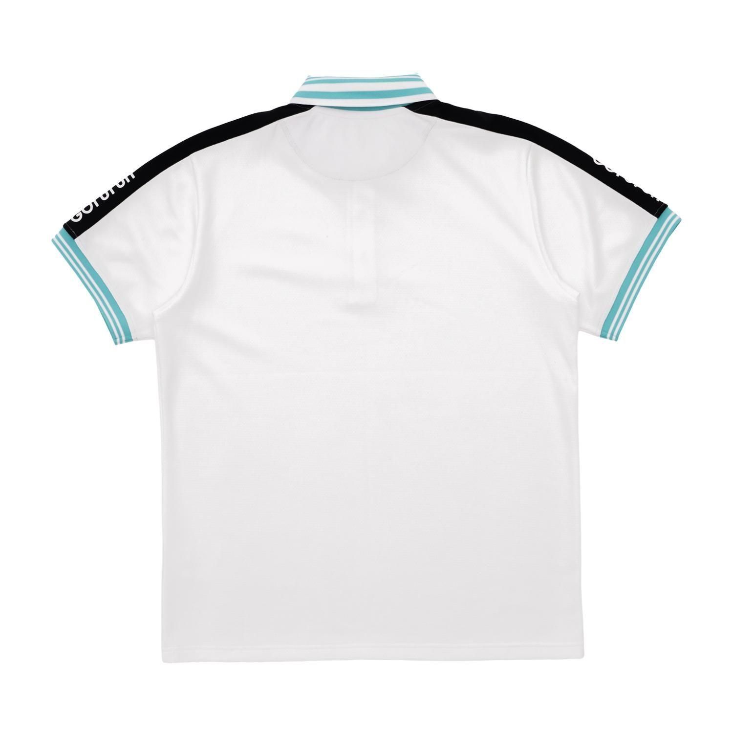 ジャガードカラー ポロシャツ / ホワイト | Gorurun ごるらん