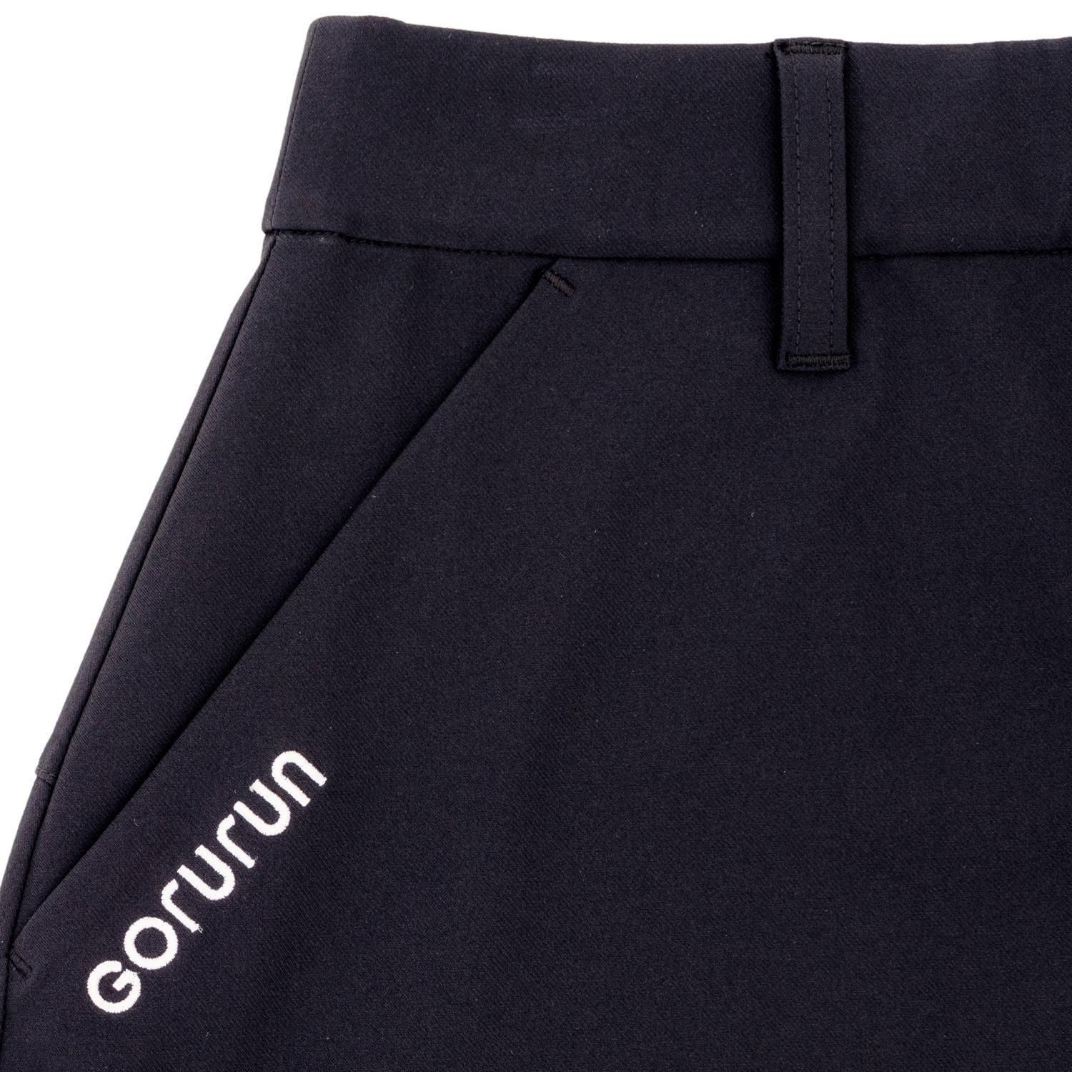 レディース】スムースタッチ バックプリーツ スカート / ブラック