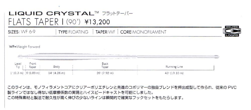 CORTLANDFLATS TAPER CLEAR LINE - 加藤毛ばり店