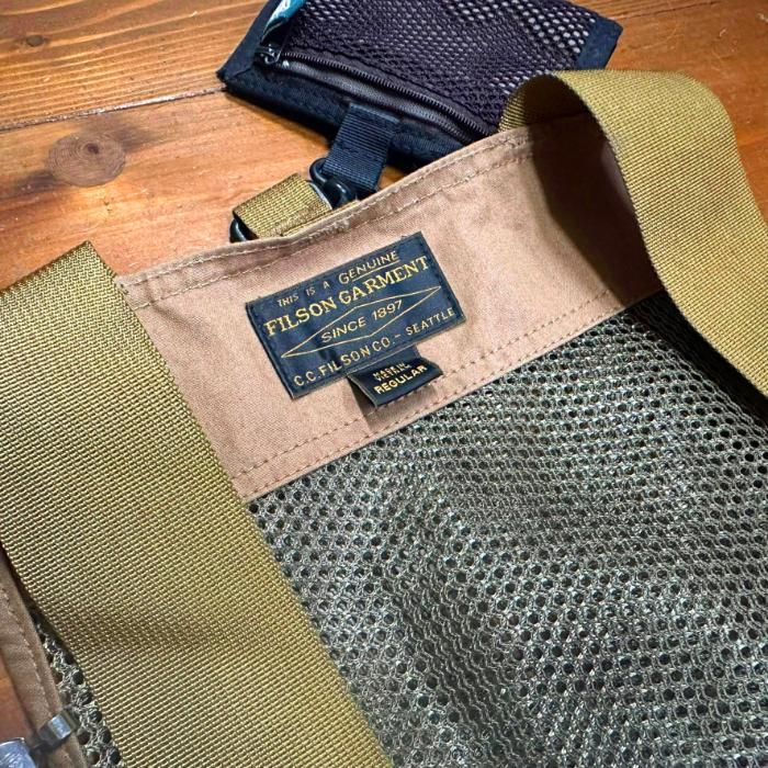 FILSON メッシュ フライフィッシング ストラップ ベスト - 加藤 FILSON メッシュ フライフィッシング ストラップ ベスト - 加藤